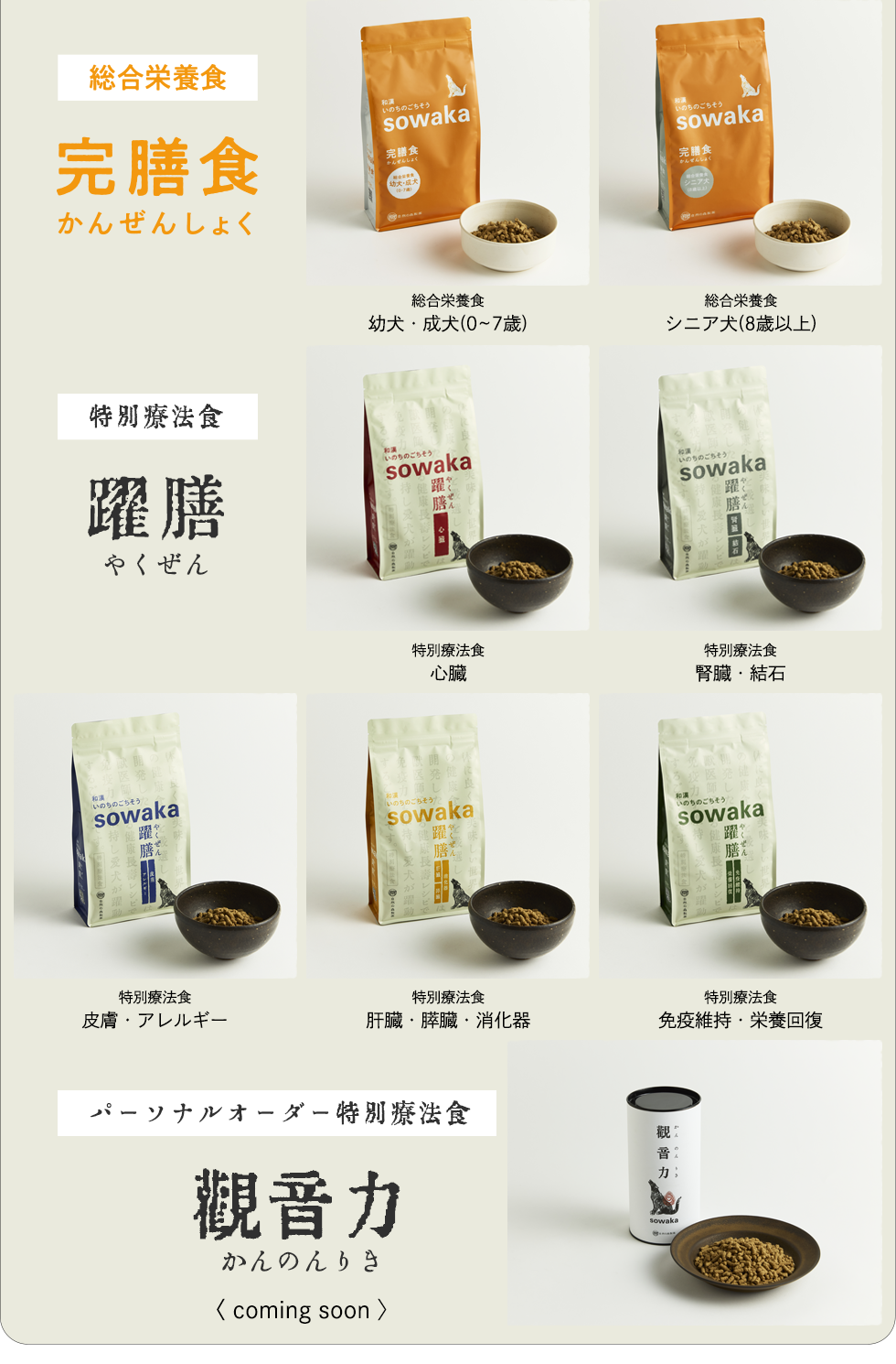 みらいのドッグフードシリーズ