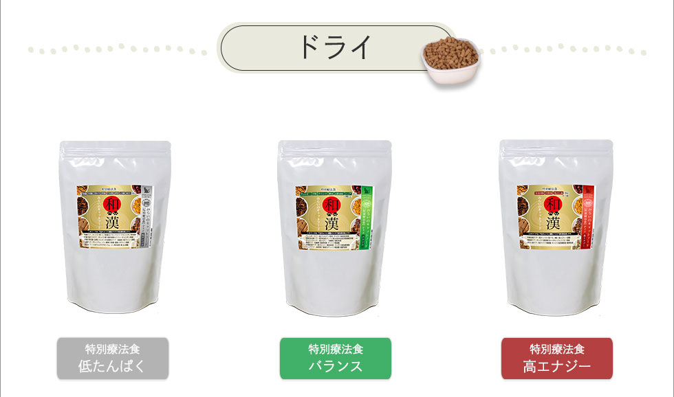 和漢みらいのキャットフード　ドライシリーズ